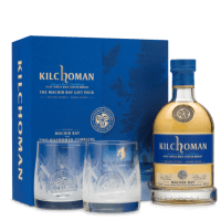 kilchoman machir bay gift pack with 2x glasses