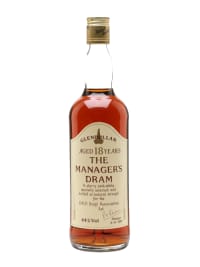 Glendullan 18 Year Old Manager's Dram Sherry Cask