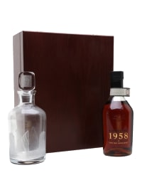 highland park 1958 40 year old + crystal decanter