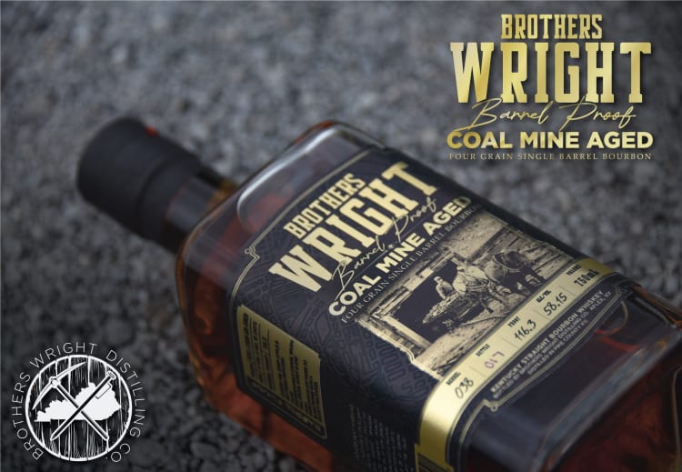 Brothers Wright Distilling Co. Whiskey Aged In Coal Mines