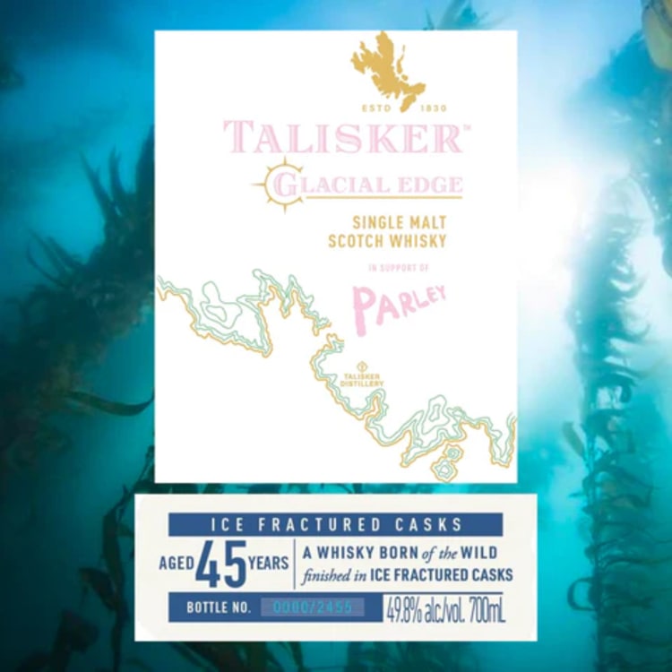 Talisker Glacial Edge 45-Year-Old Label