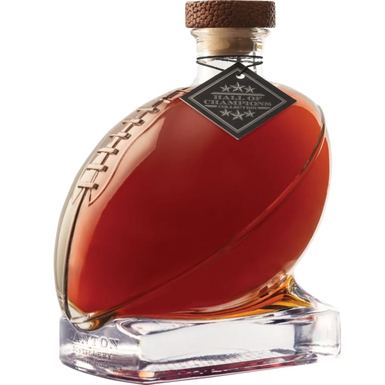 Canton Distillery Bourbon Whiskey In A Football Decanter