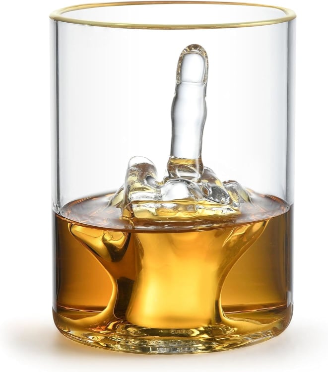 Funny Whiskey Glass