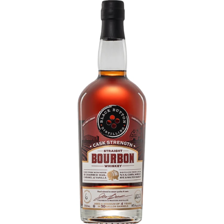 Black Button Distilling Cask Strength Straight Bourbon Whiskey