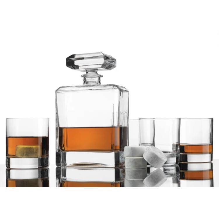 Rye 9 Piece Whiskey Decanter Set