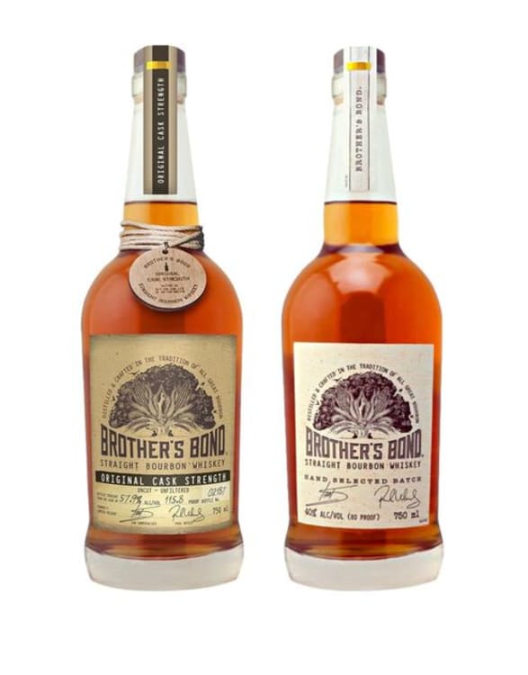 Brother's Bond Straight Bourbon Whiskey Original Cask Strength with Brother's Bond Straight Bourbon Whiskey