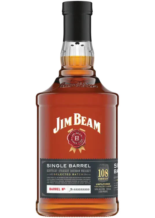 Jim Beam Single Barrel 108 Proof Bourbon