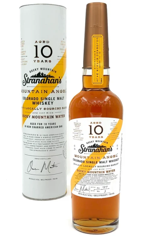 Stranahan’s Mountain Angel 10 Year Old Colorado Single Malt Straight Malt Whiskey