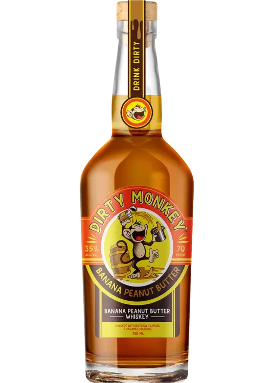 Dirty Monkey Peanut Butter Banana Whiskey