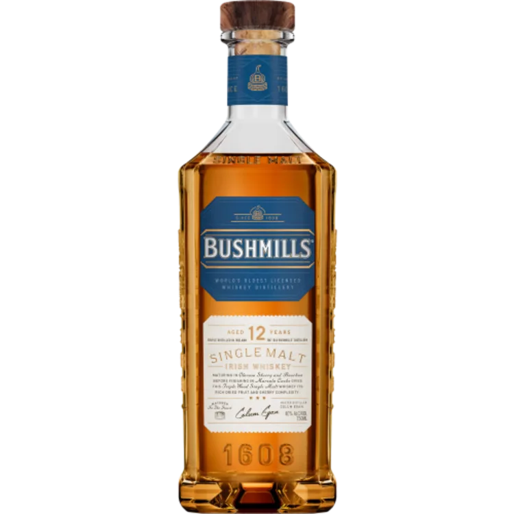 Bushmills 12 Year Old Single Malt Irish Whiskey