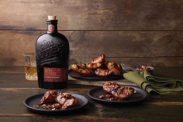 2. Bacon-Grilled Peaches with Double Char Glaze