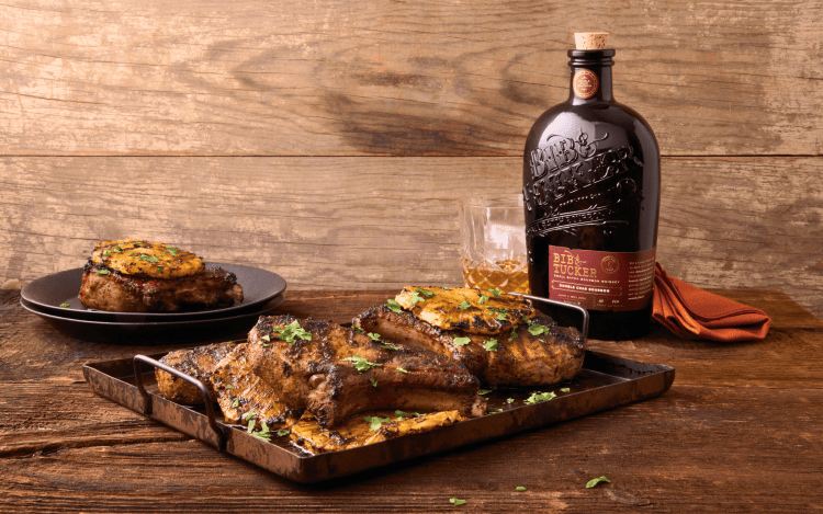 5. Bourbon Pineapple Pork Chops