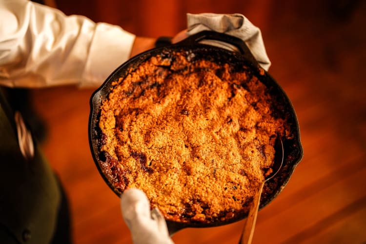 10. Bacon Bourbon Apple Crisp