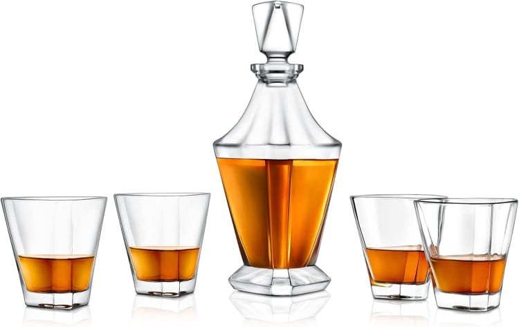 Nutrichef Whiskey Decanter Set