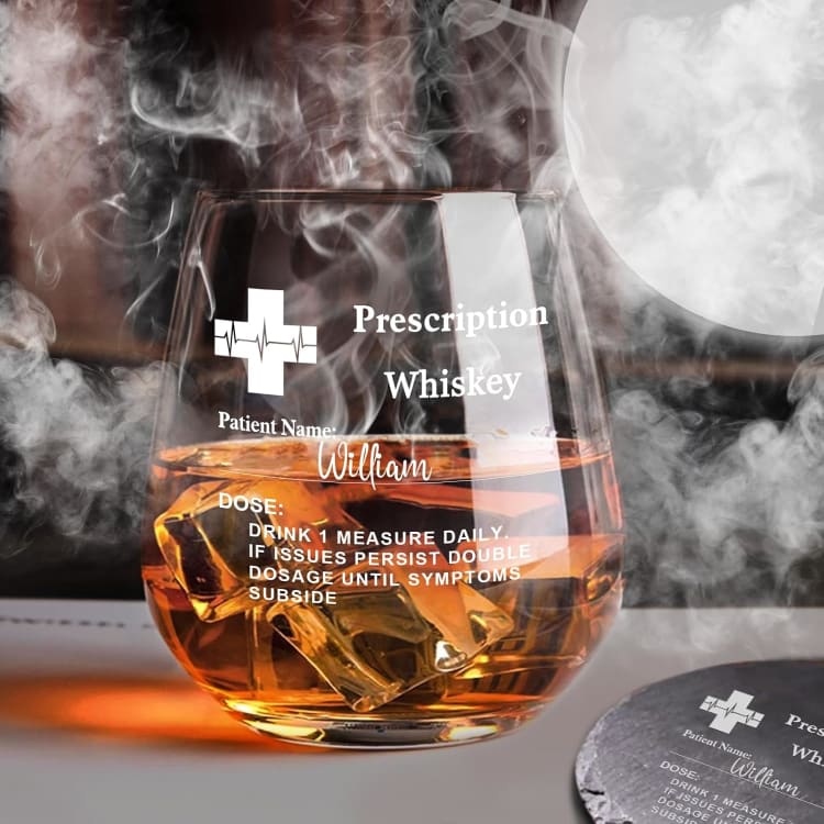 Personalized Prescription Whiskey Glass