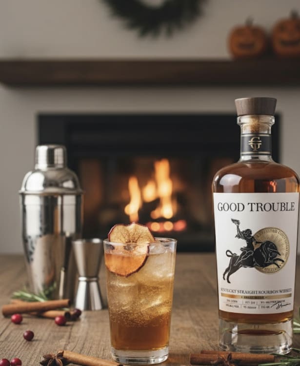 Red Apple & Bourbon Fizz