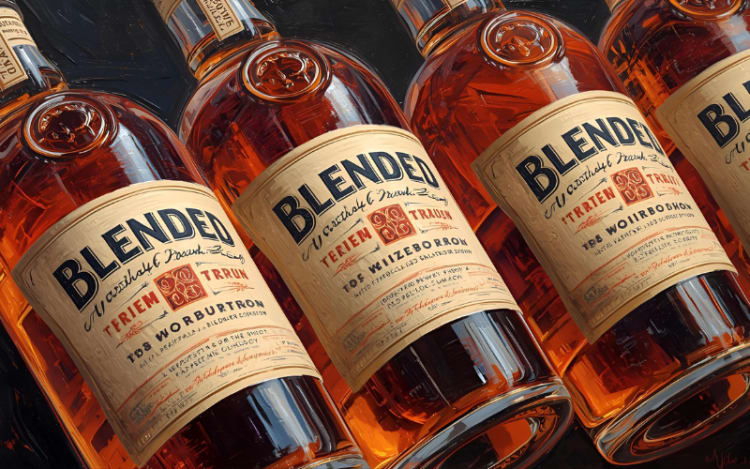 6. Says “Blended” Instead of “Straight” Bourbon