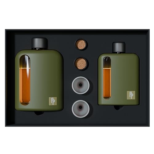 Ragproper Modern Glass Hip Flask