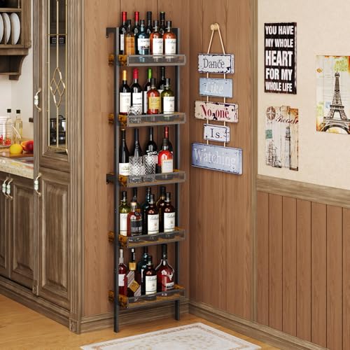 5-Tier Freestanding Whiskey Rack