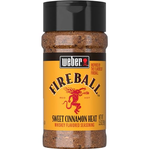 Weber Fireball Whiskey Flavored BBQ Seasoning, 3.5 oz