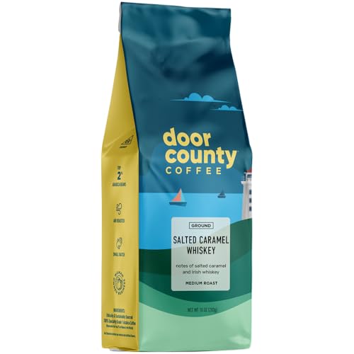 Door County Coffee Salted Caramel Whiskey Flavored Grounds