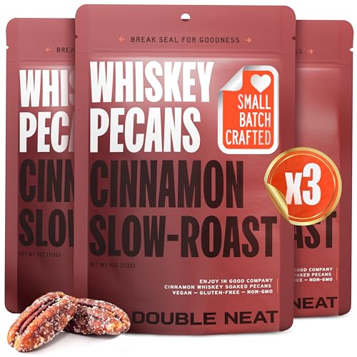 Double Neat Cinnamon Whiskey Pecans