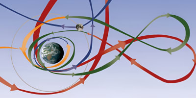 Direct Exploration of the L2 Isolated Invariant Set Using Isolating Neighborhoods, Low-thrust trajectory design for icy moons orbiters using multi-body techniques