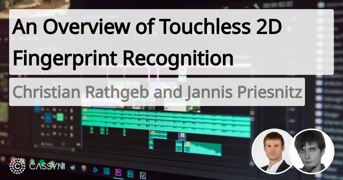 An Overview of Touchless 2D Fingerprint Recognition - presented by Prof ...