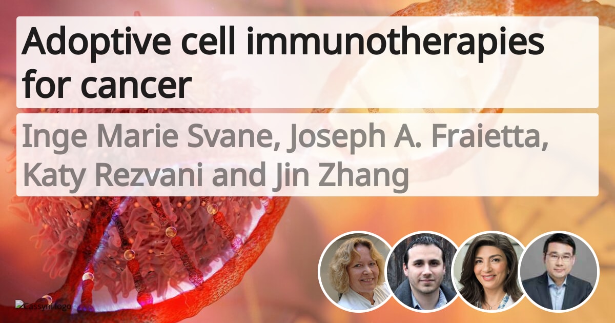 Adoptive cell immunotherapies for cancer - presented by Dr. Luca ...