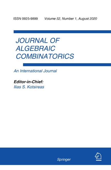 The Journal of Algebraic Combinatorics