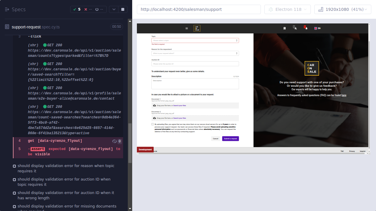 Screenshot: core/support-request.spec.cy.ts/Support_Request_--_Support_Request_Form_--_should_enforce_character_limit_on_description_field_when_pasting_text_failed.png