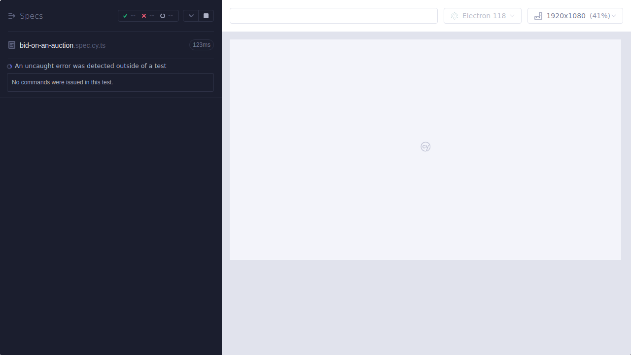 Screenshot: core/bid-on-an-auction.spec.cy.ts/An_uncaught_error_was_detected_outside_of_a_test_failed.png