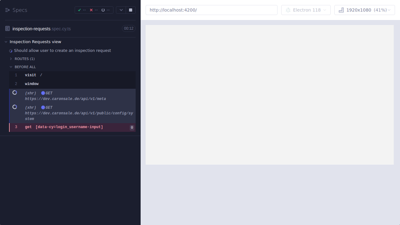 Screenshot: core/inspection-requests.spec.cy.ts/Inspection_Requests_view_--_Should_allow_user_to_create_an_inspection_request_--_before_all_hook_failed.png