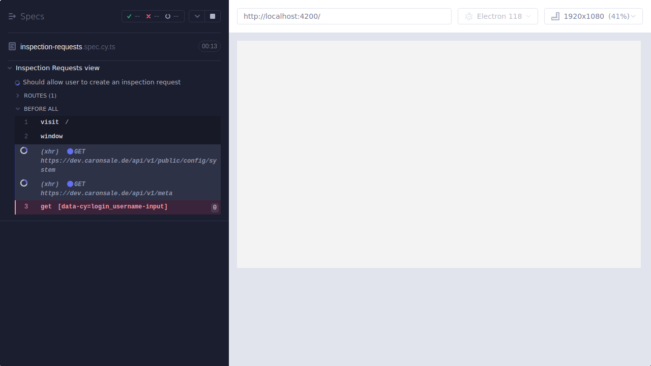 Screenshot: core/inspection-requests.spec.cy.ts/Inspection_Requests_view_--_Should_allow_user_to_create_an_inspection_request_--_before_all_hook_failed.png