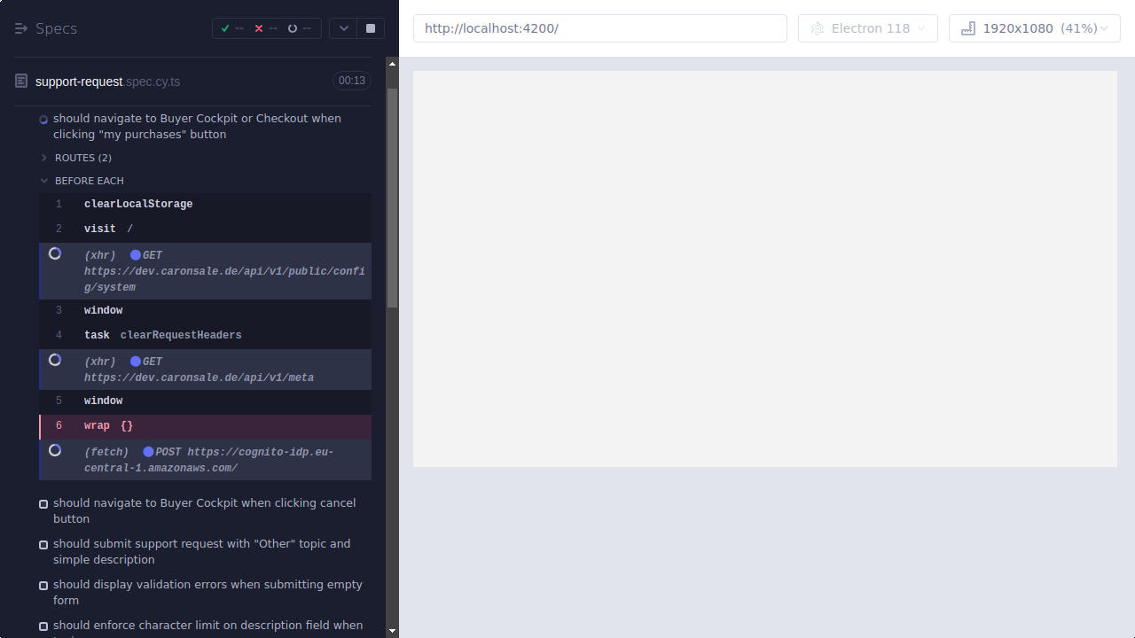 Screenshot: core/support-request.spec.cy.ts/Support_Request_--_Support_Request_Form_--_should_navigate_to_Buyer_Cockpit_or_Checkout_when_clicking_my_purchases_button_--_before_each_hook_failed.png