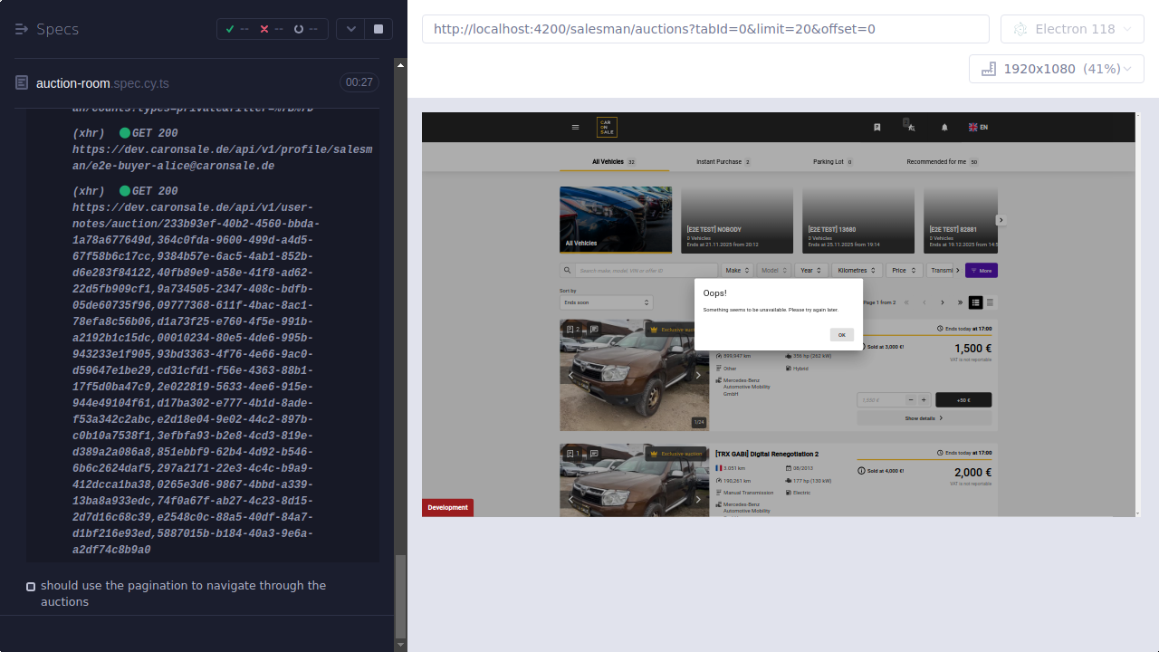 Screenshot: core/auction-room.spec.cy.ts/Auction_Room_--_should_check_on_auction_room_components_and_search_for_auction_ID_failed.png