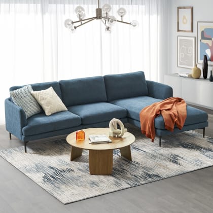 Pebble Chaise Sectional Sofa Brass Cap Right Facing Ocean Blue Castlery Australia - Blue Sectional Sofa Macys Pebble Chaise Sectional Sofa Brass Cap Right Facing Ocean Blue Castlery Australia - Blue Sectional Sofa Macys