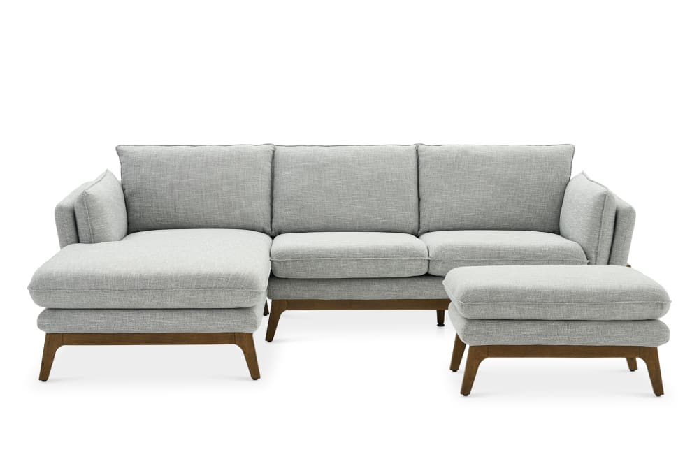 Remi Chaise Sectional Sofa With Ottoman