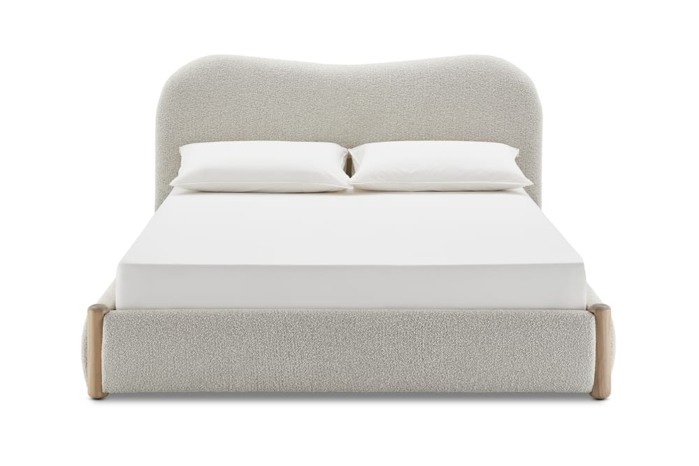 Rochelle Performance Bouclé Bed - Modern Comfort