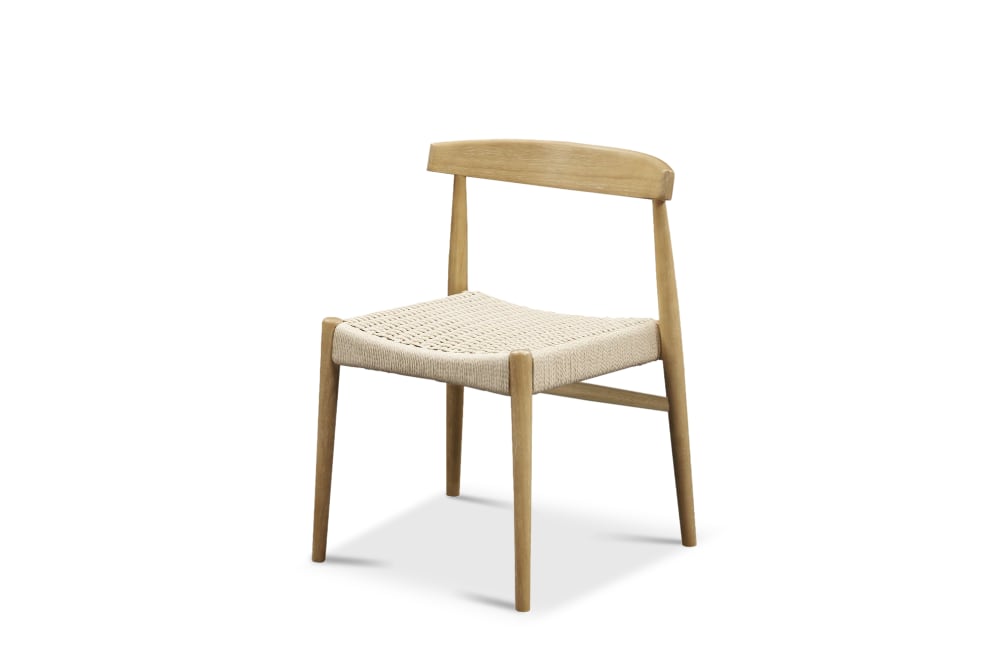 Austen White Wash Dining Chair - Mid-Century Modern