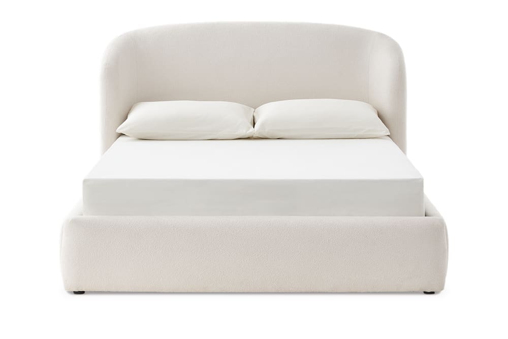 Auburn Performance Bouclé Storage Bed - Modern Upholstered Platform Bed with Storage