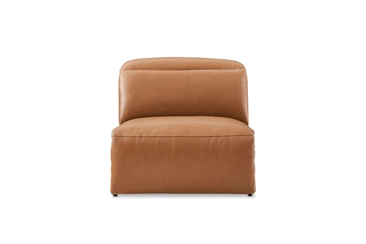 Jaron Leather Motion Recliner Armless Sofa