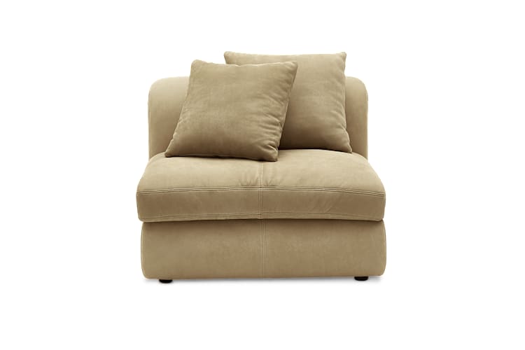 Fable Leather Armless Sofa