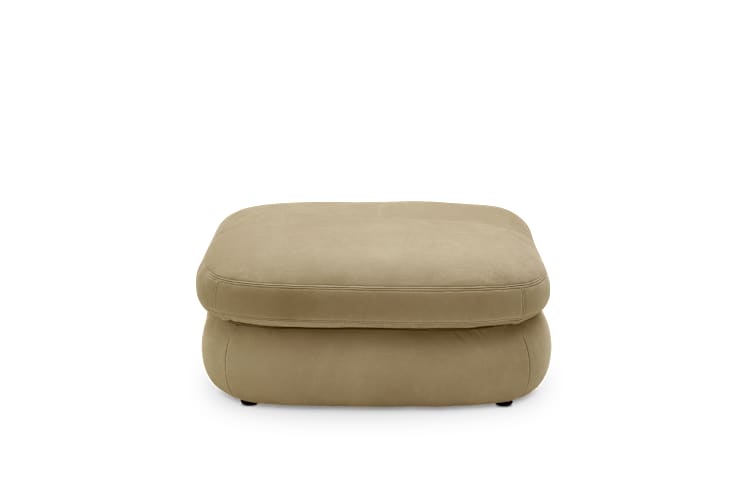 Fable Leather Side Ottoman