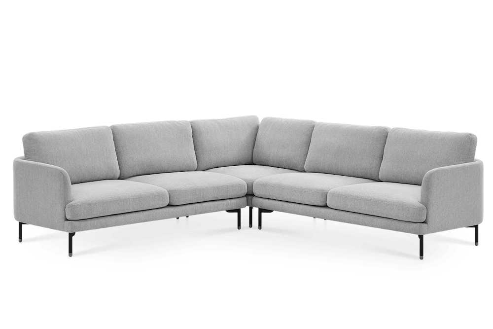 Pebble L-Shape Sectional Couch by Castlery