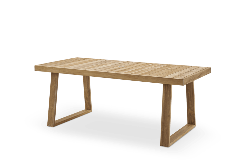 Rio Outdoor Dining Table – 94.5" – COLOR: TREATED TEAK