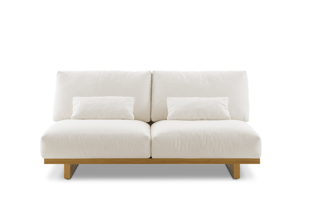 Mori Performance Fabric Armless 2 Seater Sofa | Castlery Singapore