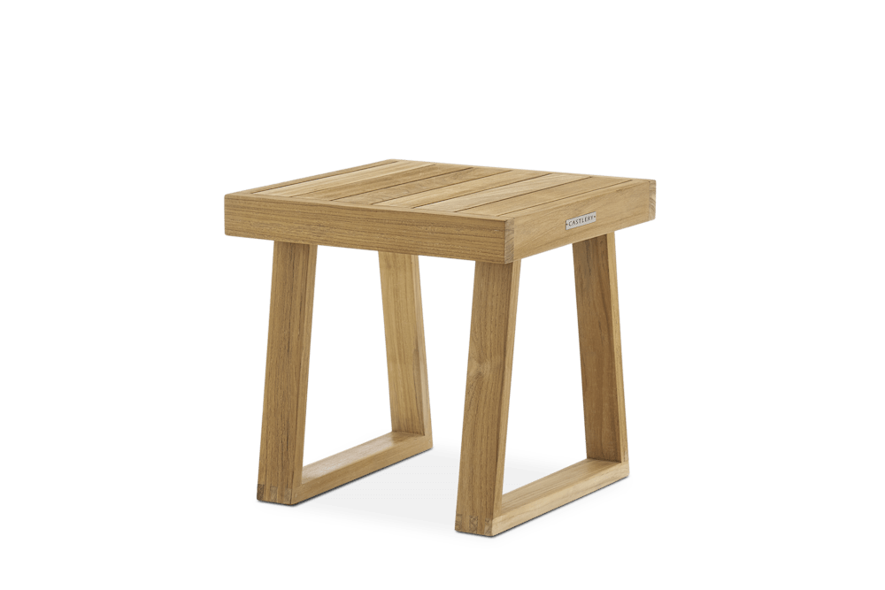 Rio Outdoor Teak Square Side Table by Castlery