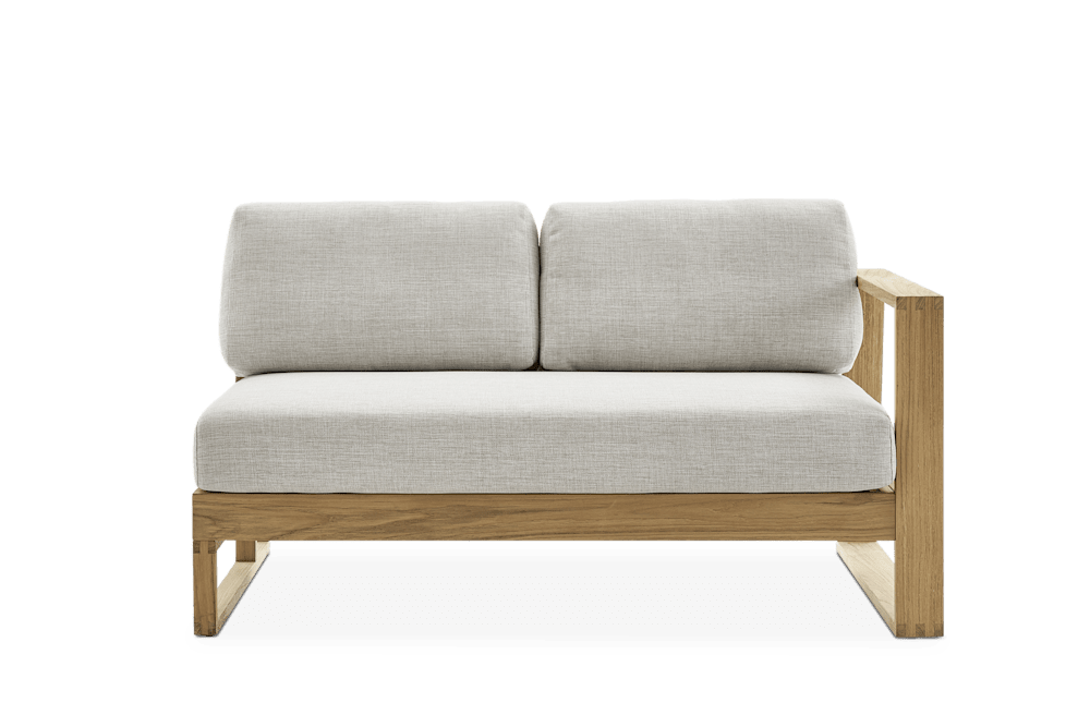 Rio Outdoor Right Arm 2 Seater Couch by Castlery