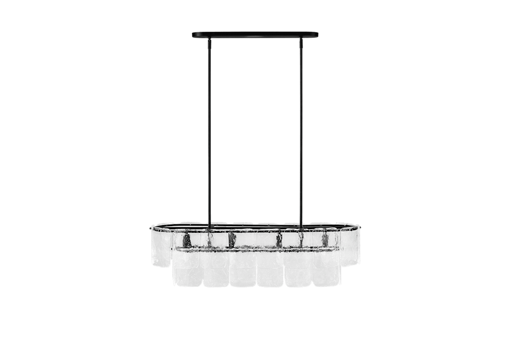 Celestine Rectangle Chandelier by Castlery